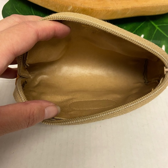 Vintage GUCCI Micro G Guccisma Print Canvas Cosmetic Pouch with Origjnal Charm - Picture 8 of 11